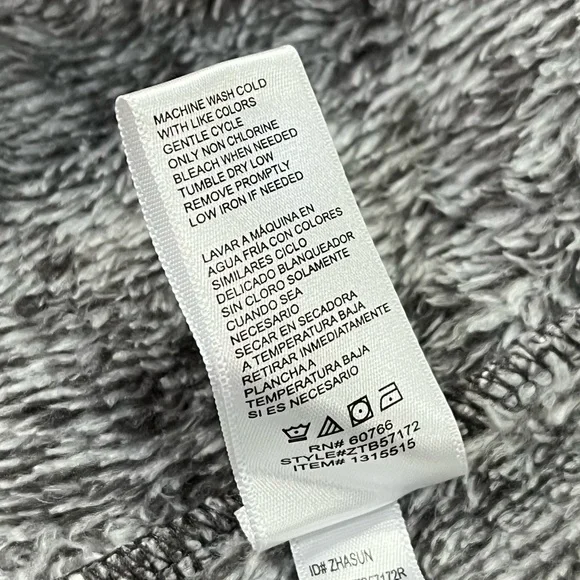 Tommy Bahama Plush Gray Robe - Picture 7 of 8